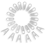 24 Plastic Multi-Purpose Hanger Clips. Add it to Your Hanger to Easily Clip On Clothing. Made in The USA. (24 Hanger Clips)