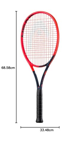 HEAD Radical Pro 2023 Tennis Racquet | Color: Graphite | Size: One Size | Material: Aluminium | for Men & Women | Lightweight and Durable | Maximum Power and Control | Greater Stability 2