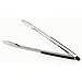 Messermeister Stainless Locking Tongs, 12” - Gently Grips Food - Durable Stainless Steel & Non-Slip, Silicone Grip - Dishwasher Safe