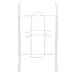 Spectrum Diversified Over-the-Door Iron & Ironing Board Holder, No-Installation Iron, Sturdy Steel Construction With Rubberized Hook Ends, Laundry Room Storage & Closet Organization