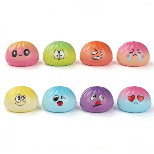 ORCHID M® 3 Pcs Sugar Glitter Dumpling Squishy,Bao Bun Squishy Dumling Mystery Box,Stress Relief Fidget Squeeze Toys for Boys Girls,Party Favors,Goodie Bags Fillers,Birthday Day Gifts（5*4）
