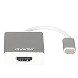 USB Type C to HDMI 4K Adapter, Benfei USB Type C (Thunderbolt 3) to HDMI 4K UHD Converter, USB 3.1 to HDMI Adapter [Compatible with Apple New MacBook 2017 ,2016] (silver)