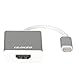 USB C to HDMI 4K Adapter, Benfei Thunderbolt 3 to HDMI 4K Adaptor Male to Female Adapter [Compatible with Apple MacBook 2017 ,2016] (silver)