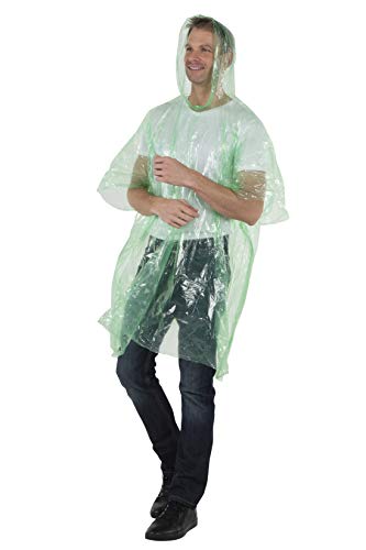 image for Wealers Poncho One Size Fit All with Hood 10 pieces in display box, 5 