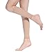 Calf Compression Sleeves - Leg Compression Socks Relieve Calf Pain for Men, Women and Runners, Calf Guard for Running, Cycling, Travel, Nurses Circulation & Recovery - 1 Pair(Large.Nude)