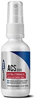Results RNA ACS 200 Colloidal Silver Extra Strength | Advanced Cellular Colloidal Silver For Highly Effective Immune System Support - 2oz Bottle