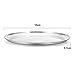 Deedro Pizza Pan 12 Inch Stainless Steel Round Baking Sheet - Oven Tray Crisper for Healthy Cooking, 4 Pack