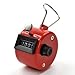 Bluecell Red Color Handheld Tally Counter 4 Digit Display for Lap/Sport/Coach/School/Event + Free Bluecell Cable Tie