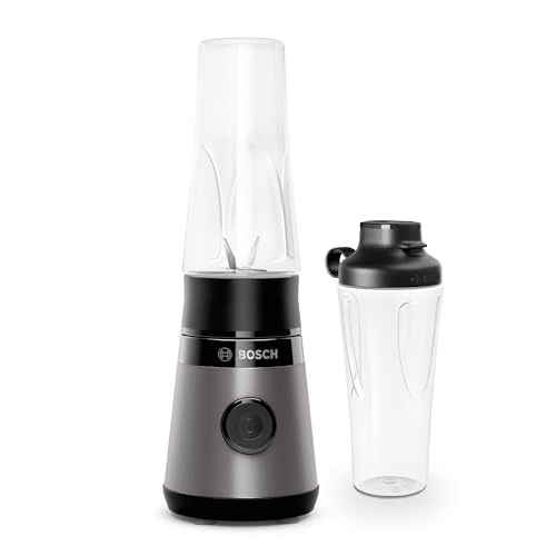 Bosch Mini-Standmixer, Smoothie Maker, Mini Highspeed-Mixer, bis zu 40.000 rpm, 450W, ToGo-Flasche, spülm.geeignete Teile, Made in Europe, VitaPower S