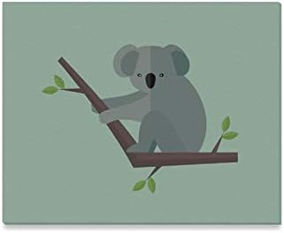 Amazon Com Enevotx Wall Art Painting Koala Animal Vector On Green Background Wildlife B Prints On Canvas The Picture Landscape Pictures Oil For Home Modern Decoration Print Decor For Living Room Posters