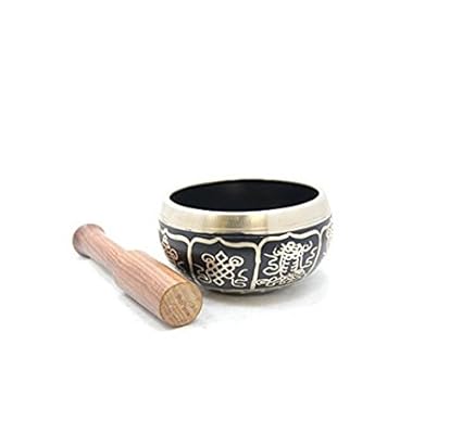 Exquisite 4 Inch Tibetan Singing Bowl Made in Nepal with Free Cushion and Wooden Striker
