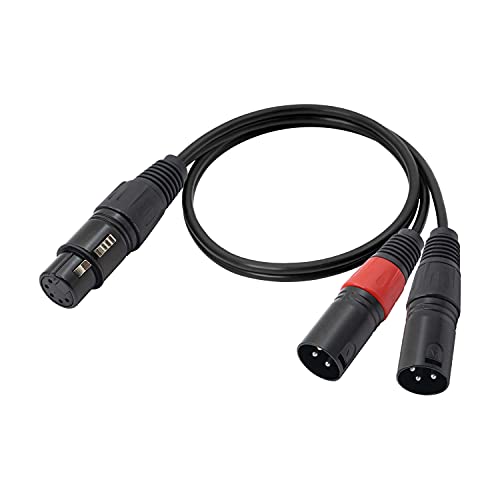 XMSJSIY Dual XLR 3 Pin to XLR 5 Pin DMX Stage Light