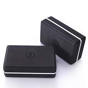 Kuku Lady Yoga Block (2PC) High Density EVA Foam Block,Lightweight and Non-Slip Surface for Yoga,to Improve Strength Flexibility and Balance,Meditation Pilates