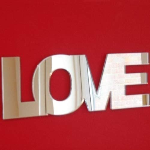 Sendmeamirror LOVE Mirror in Capitals 50cm x 22cm