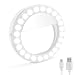 Selfie Ring Light, XINBAOHONG Rechargeable Portable Clip-on Selfie Fill Light with 36 LED for Smart Phone Photography, Camera Video, Girl Makes up (White, 48LED)