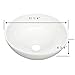 Small Mini Round Above Counter Vessel Bathroom Sink White Porcelain With Grade A Vitreous China Finish 11.25