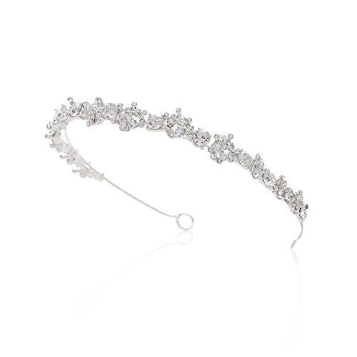 SWEETV Shining Crystal Headband Jewelry Crown Bridal Tiara Rhinestone Women Hair Style Accessories