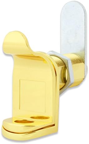 Padlockable Cam Lock 7840-US3, Brass Finish