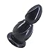 Huge Anal Beads Extra Large Butt Plug Big Dildo Adult Sex Toys for Men and Women (Black)