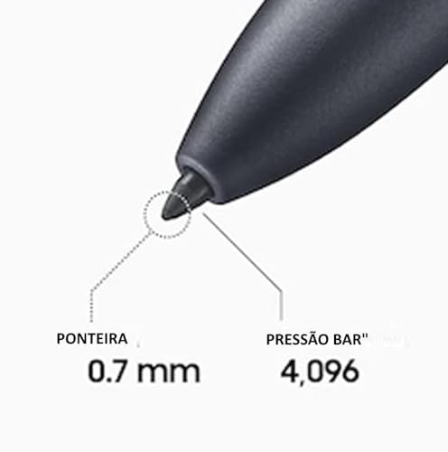 Caneta Touch S-Pen Compatível Galaxy Tab S6 Lite (Sm-P615 Sm-P620) C/Sensor Pressão + Pontas - Preto