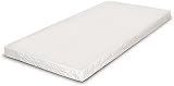 mcc direct Wooden Baby Cot Toddler Bed with Aloe Vera Mattress - White view 5
