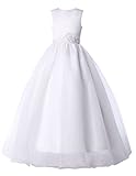 GRACE KARIN Flower Girls Dress for Wedding Princess Dress for Teens Swing Appliques