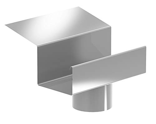 Trobak 4001869 Ablaufstutzen Simpel Aluminium Natur für Dachrinne