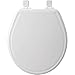 BEMIS 600E3 000 Toilet Seat will Slow Close and Never Come Loose, ROUND, Durable Enameled Wood, White