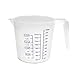 Kitch N’ Wares Clear Plastic Measuring Cups - 2 Pack - Stackable Nesting Design Container for Liquids or Solids - for Everyday Cooking, Baking Needs, Kitchen Accessory, Gift Idea - 16 Ounce