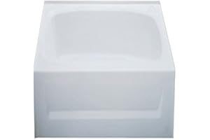 Kinro Composites W2754A RH-SPK White ABS Bath Tub with Apron