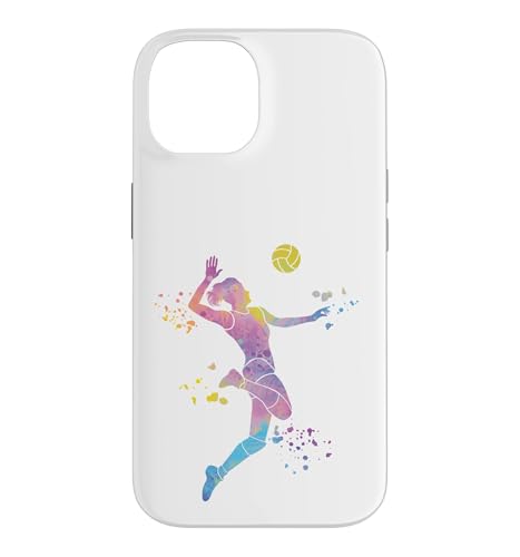 Volleyball Player Colorsplash Girls Kids Beach Volleyball Case for iPhone 14