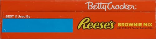 BETTY CROCKER REESE’S BROWNIE MIX WITH REESE’S PEANUT BUTTER CHIPS, HOLIDAY BAKING, 16 OZ