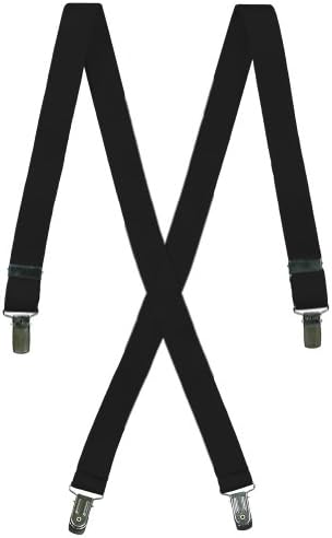 Boys Suspenders X BACK Design in 21 Colors - One Size for Ages 2-10 (30")