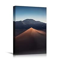 Canvas Wall Art Landscape Sunset Bedroom Contemporary Dramatic Landscape Mountain Multicolor Photography - 12x18 inches