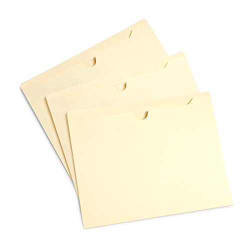 Blue Summit Supplies Manila File Jackets, Reinforced Straight Cut Tab, Designed for Use in Standard Hanging Files, Letter Size, 100 Pack