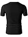 H2H Mens Daily Casual Slim Fit Short Sleeve Crew-Neck T-Shirts Black US M/Asia L (KMTTS0380)