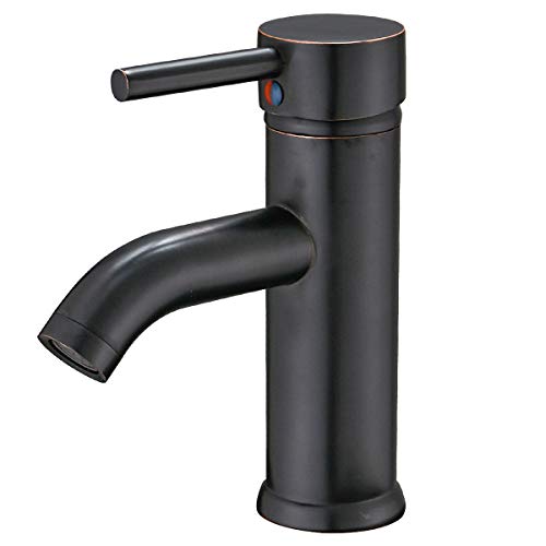 Greenspring Commercial ORB Single Handle Bathroom Sink Faucet One Hole Deck Mount Lavatory Oil Rubbed Bronze