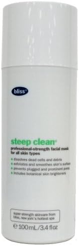 New - Bliss Steep Clean Pore Purifying Facial Mask 3.4 Oz