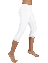 Pantalones capris ODODOS Power Flex Yoga control de la panza de ejercicios correr 4 manera estiramiento yoga capris leggings