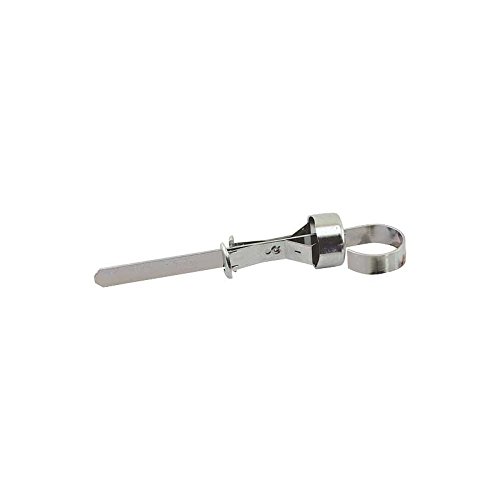 MACs Auto Parts 42-40376 Power Steering Pump Dipstick - Concours Correct Zinc Plating - Stamped Use Automatic Trans Fluid - Has The FoMoCo Logo I
