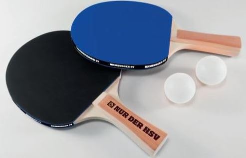 Hamburger SV HSV Table Tennis Set, 2 Bats and 2 Balls