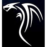 Wall Dragon Decal Vinyl Sticker|Cars Trucks Vans Walls Laptop| White |5.5 x 5 in|CCI771