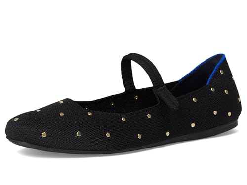 Rothy’s Women’s The Square Mary Jane Studded Black 6.5 Medium