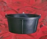 Fortex Rubber Feeder Tubs for Horses, 6-1/2-Inch