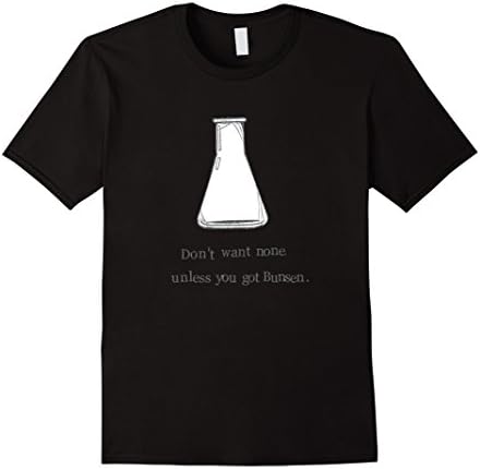 Mens Bunsen Burner Funny Science Teacher Pun T Shirt 3XL Black