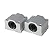 Vktech® 2Pcs 12mm SC12UU Linear Motion Ball Bearing Slider Slide Bushing Replacement CNC