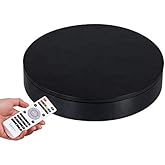 ComXim Black 360 Degree Motorized Rotating Display Stand for Photography,Automatic Rotating Turntable with Remote Control 88L