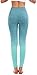 RUNNING GIRL Ombre Yoga Leggings Compatible for Nike Seamless Power Stretch High Waisted Yoga Pants for Women(2015,Green,S/M)
