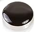 BUTTONCUFF Black Button Covers & Rhodium Finish - Imitation Cufflinks for Formal Shirts and Black Tie (CS-bla, 18mm)