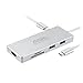 AllSmartLife USB C Hub, 6-in-1 USB C Adapter with Type C Power Delivery, HDMI Output, SD & MicroSD Card Reader, 2 USB 3.0 Ports, Portable for MacBook Pro, XPS and More Type-C Devices